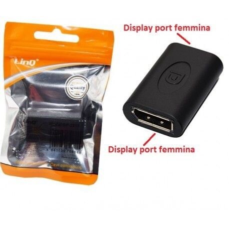 Adattatore Da Displayport Femmina a Displayport Femmina Linq Dp-2211
