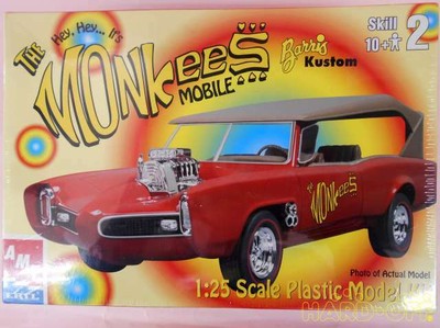Brand 1/25 Scale Plastic Model Kit 0036881302599 Monkee Moble Car Truck