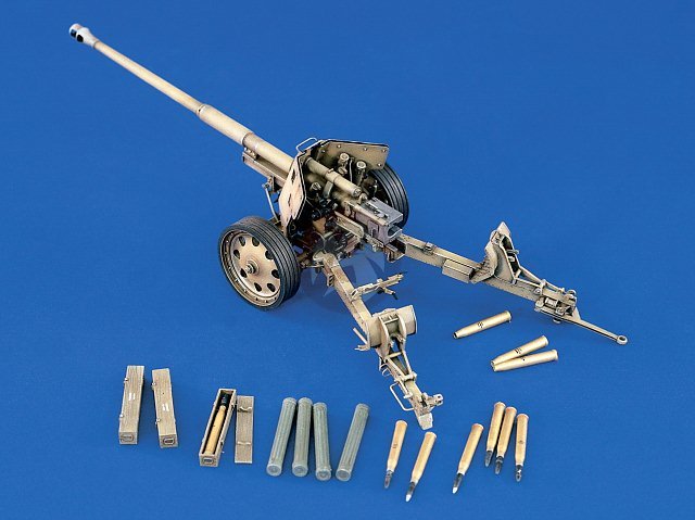 Verlinden 1/35 8.8cm PaK 43/41 German AntiTank Gun WWII on 2-Wheel