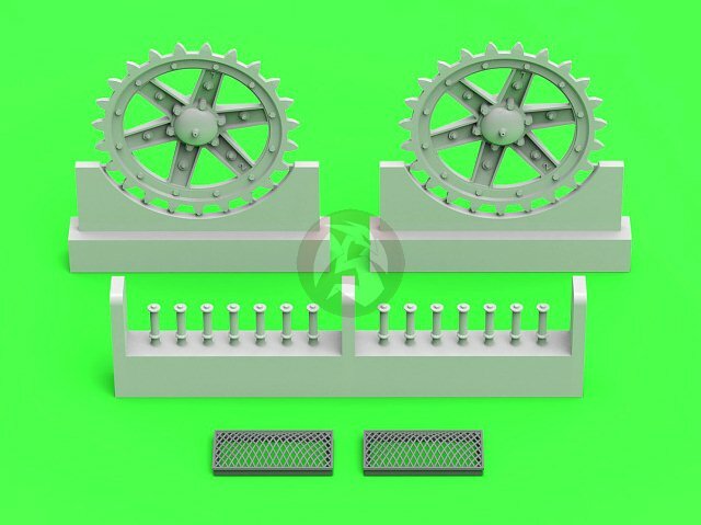 Master 1/35 Sprocket Drive Wheels & Engine Grils Polish 7TP Tank (IBG) GM-35-037
