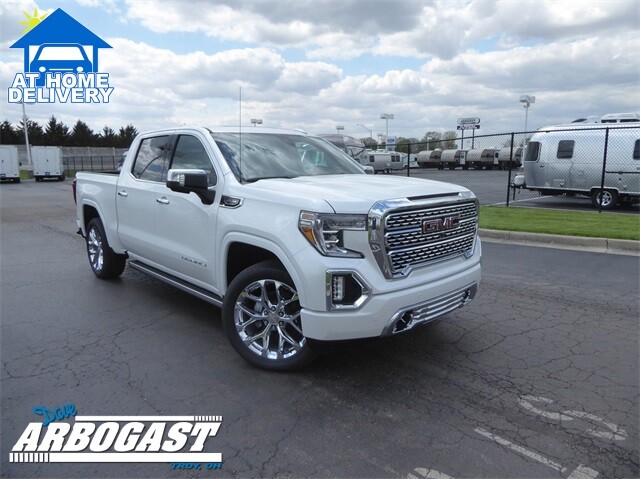 2020 Gmc Sierra 1500 Denali 19 Miles White Frost 4d Crew