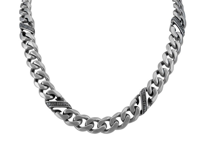 ネックレス・チョーカー Harley Davidson Banner Curb Link Chain Necklace Harley-Davidson® Men's Script Banner Curb Link Chain