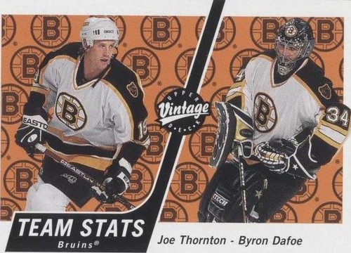 2000-01 Upper Deck Vintage - Byron Dafoe Joe Thornton #37