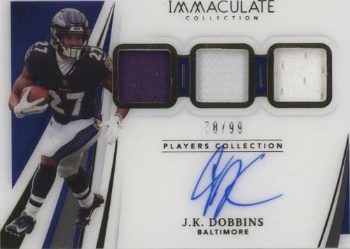 2021 Panini Immaculate Collection J.K. Dobbins #IPC-JK