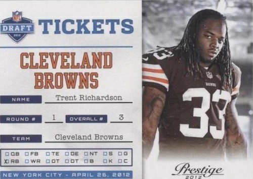 2012 Playoff Prestige Trent Richardson #3