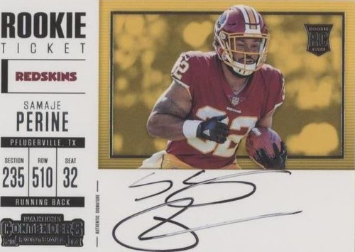 2017 Panini Contenders Samaje Perine #355