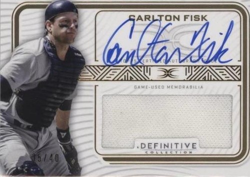 2023 Topps Definitive Collection - Carlton Fisk #DARC-CFI2