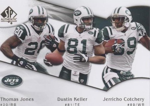 2009 SP Authentic Dustin Keller Jerricho Cotchery Thomas Jones #173
