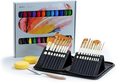ARTIFY Acrylic Painting Set, Includes Paint Brush Set and Acrylic Paint Set