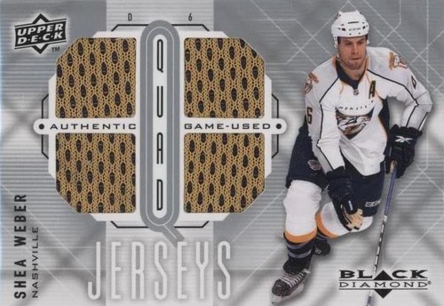 2009-10 Upper Deck Black Diamond - Shea Weber #QJ-SW