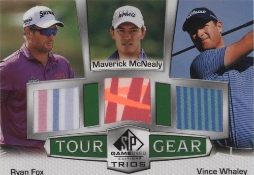 2024 SP Game Used - Maverick McNealy Ryan Fox Vince Whaley #TG3-MFW