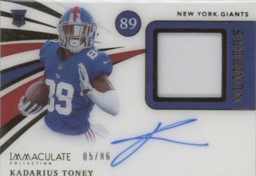 2021 Panini Immaculate Collection Kadarius Toney #INA-KT
