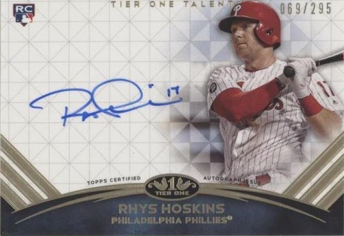 2018 Topps Tier One - Rhys Hoskins #TTA-RHO