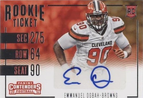 2016 Panini Contenders Emmanuel Ogbah #263