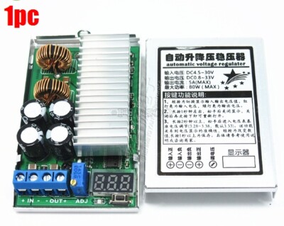 5A/80W Dc-Dc Automatic Lifting Buck-Boost Regulator 3.3~30V To 1~33V 5V/12V ha