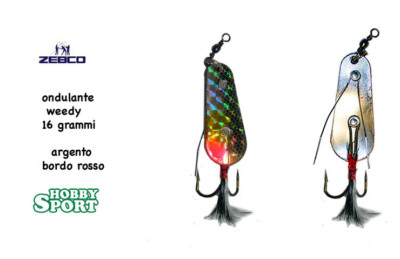 ARTIFICIALE ONDULANTE WEEDY 16 GRAMMI COLORE 216 - PESCA LUCCIO ZEBCO