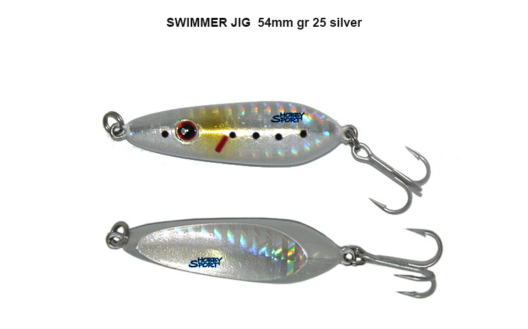 SWIMMER JIG  25 GRAMMI COL. SILVER METAL JIG SPINNING MARE