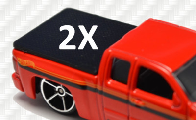 07 Silverado Chevy Hot Wheels - 2X Custom Bed Covers - 1:64 scale