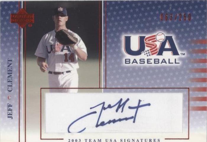 2003 Upper Deck USA Baseball - Jeff Clement #S-10