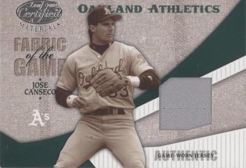 2004 Leaf Certified Materials - Jose Canseco #FG-64