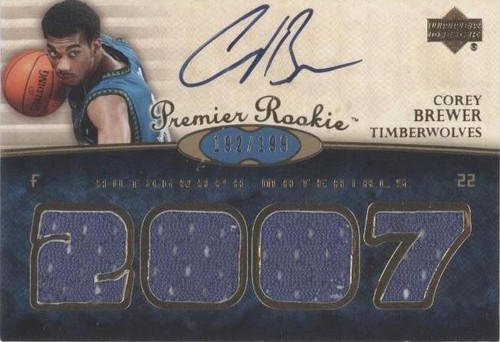 2007-08 UD Premier - Corey Brewer #105