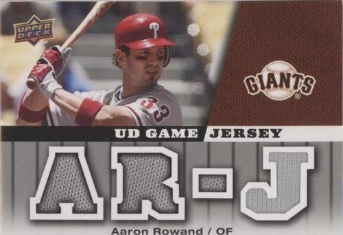 2009 Upper Deck - Aaron Rowand #GJ-AR