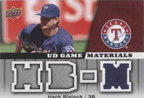 2009 Upper Deck - Hank Blalock #GM-HB