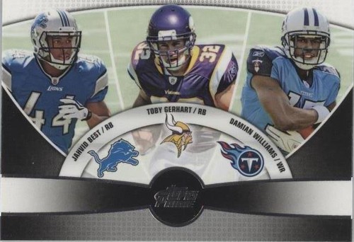 2010 Topps Prime Damian Williams Jahvid Best Toby Gerhart #3Q-20
