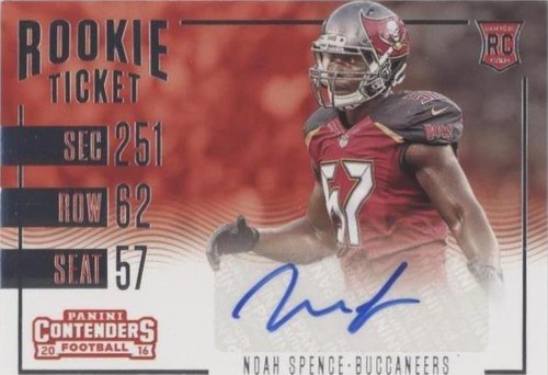 2016 Panini Contenders Noah Spence #285