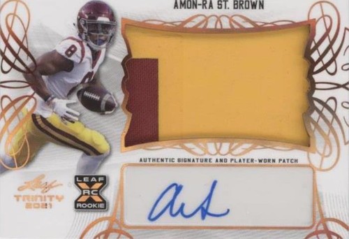 2021 Leaf Trinity Amon-Ra St. Brown #PA-ARS