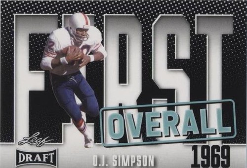 2023 Leaf Draft O.J. Simpson #1
