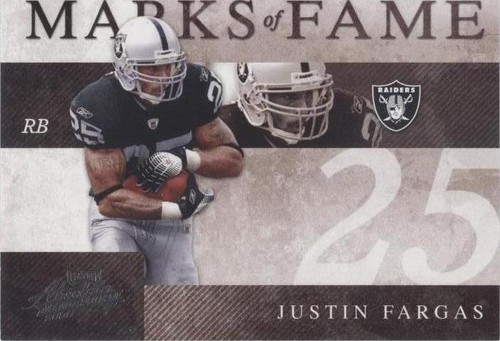 2008 Playoff Absolute Memorabilia Justin Fargas #MOF-10