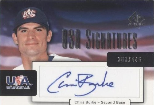 2004 SP Authentic - Chris Burke #USA-2