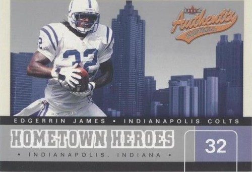 2002 Fleer Authentix Edgerrin James #14 HH