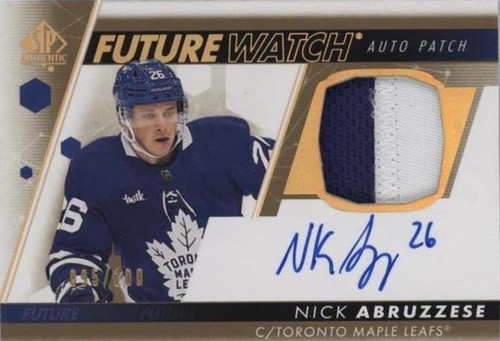 2022-23 SP Authentic - Nicholas Abruzzese #FWAP-NA