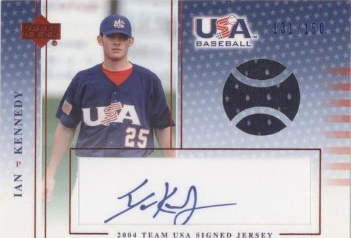 IAN KENNEDY DIAMONDBACKS/RANGERS SIGNED AUTO M.L. BASEBALL