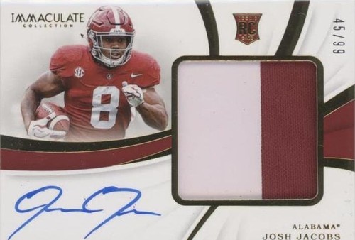 2019 Panini Immaculate Collection Collegiate Josh Jacobs #101