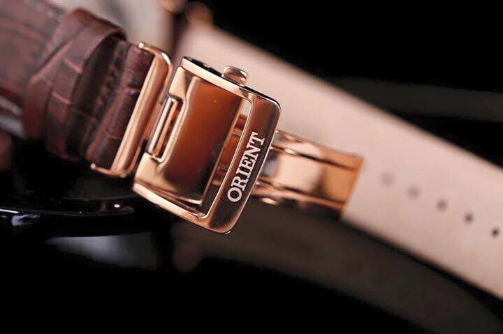 Pre-owned Orient Sun Moon V2 Et0t003t Brown Dial Sapphire Crystal Day Date Made In Japan