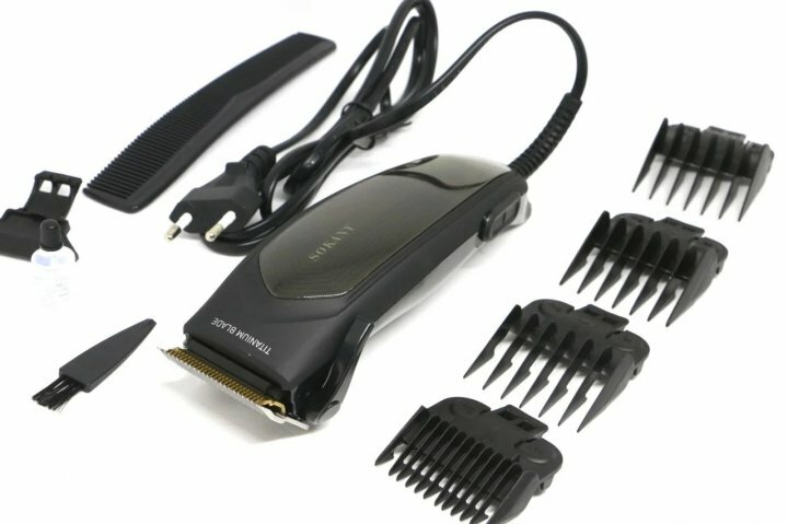 Tagliacapelli Rasoio Professionale Sokany Rcm-811 Pettini Regolabarba luc