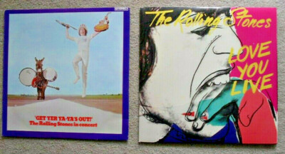 Rolling Stones Mick Jagger Keith Richards Charlie Watts  Live 12'' Record Bundle