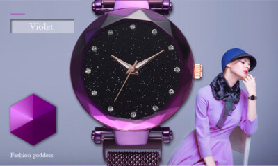 2019 Mesh belt Starry Sky Luxury ladies watch with magnetic strap