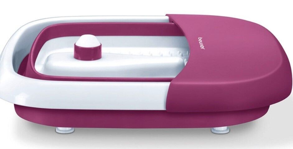 BEURER Fusprudelbad FB30 Massage 3 Funktionen Faltbar lila 42x40x19, 5 cm B-Ware