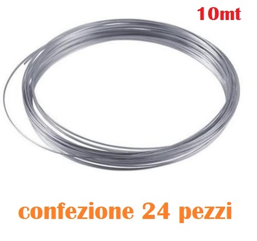Set 24 Pezzi Rotolo Ferro Filato Fil Di Ferro Lunghezza 10 metri moc