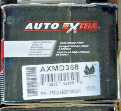 Front Disc Brake Pad Set, Semi-Metallic - Auto Extra AXMD368