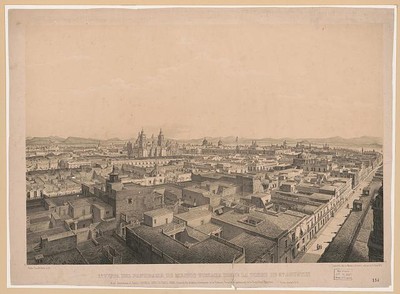 Photo:La vista del panorama de Mejico timada desde la torre de Sn. Agustin