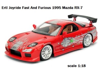 Ertl Joyride Fast And Furious 1995 Mazda RX-7 1:18