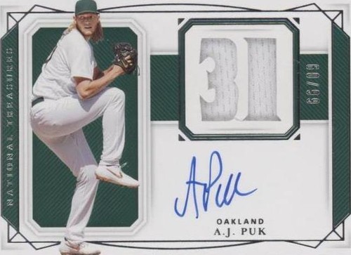 2020 Panini National Treasures - A.J. Puk #SNU-AP
