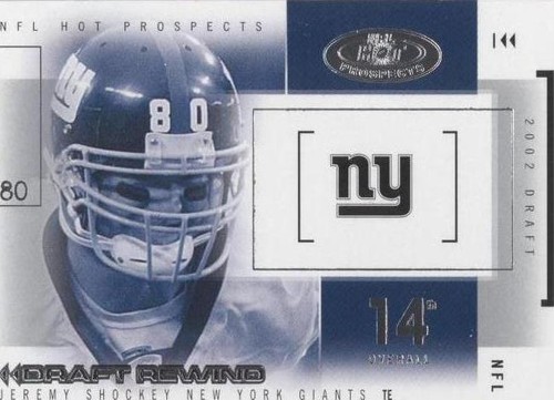 2004 Fleer Hot Prospects Jeremy Shockey #20 DR