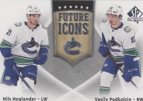 2021-22 SP Authentic - Nils Hoglander Vasily Podkolzin #FI-29