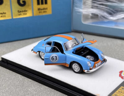 PGM 1/64 Alloy diecast car model Porsche 356 Gulf painting